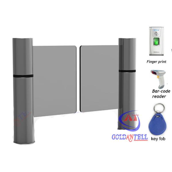IR Sensor Intelligent Control Swing Barrier Gate , Half Height automatic systems