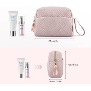 Toiletry Smooth Zipper Cosmetic Bag Water Resistant For Travel