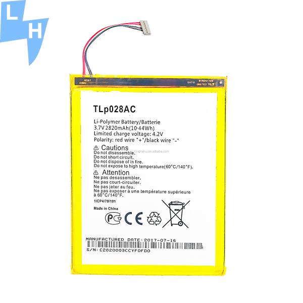 Stock 2820mAh TLP028A2 Mobile Phone Battery for Alcatel Neon 1216 OT1216 in White