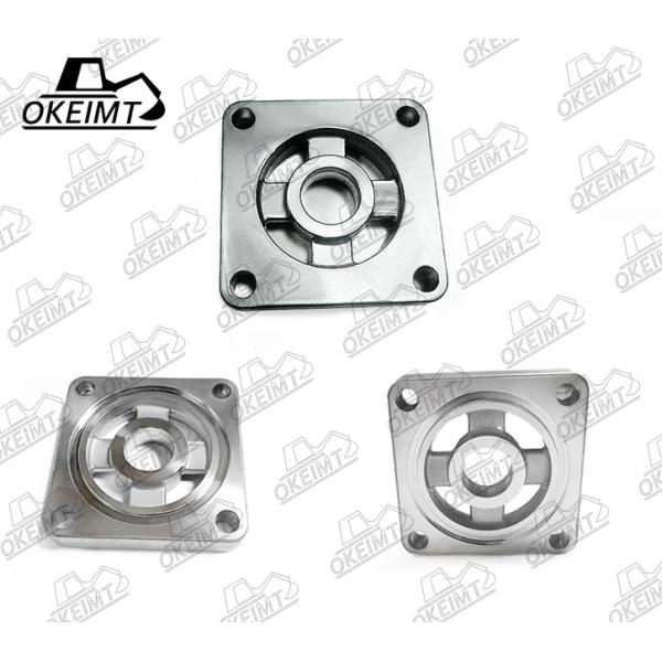 PC60-7 Oil Filter Head Square Aluminum For Excavator Engine Spare Part