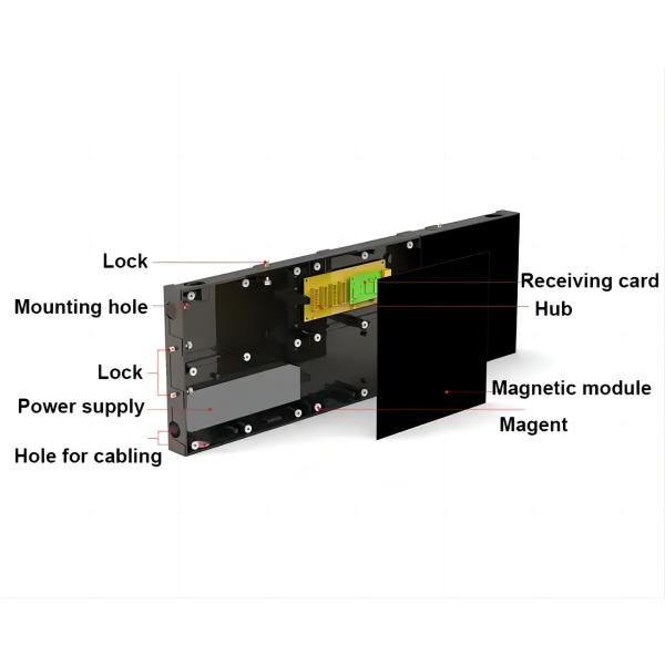 LED Ticker Indoor LED Video Wall Front Magnetic Service 3840hz Refresh Rate