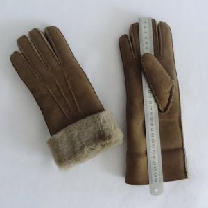 Promotional shearling sheepskin gloves Australia double face sheepskin leather