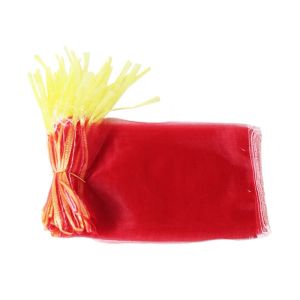Hdpe Plastic Mono Mesh Net Bags for Packing Onions and Potatoes in Popular Red Color