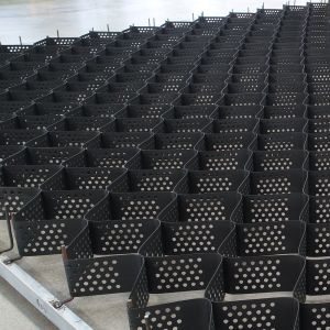 Height 100mm Hdpe Geocell Retaining Wall Geocell 445mm Road Construction