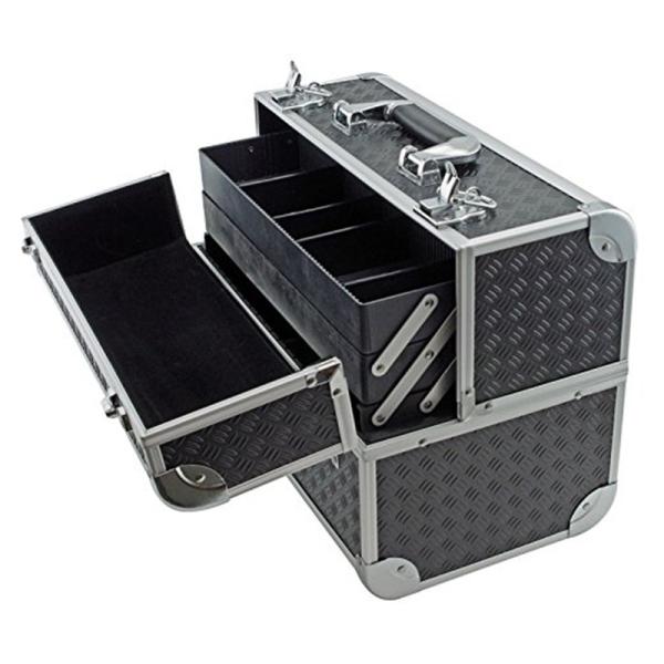 Buy Aluminum Frame Makeup Train Case Customized Logo Long Lifespan For Women at wholesale prices
