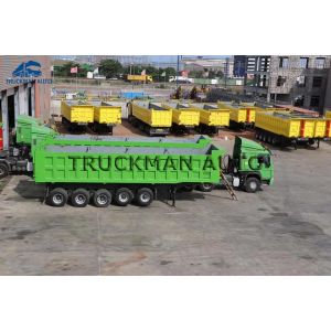 Optional Colors Dump Semi Trailer Front Lifting 5 Axles 70 Tons Easy Repair