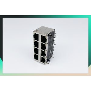 2X6 Multi Port RJ45 Magnetic Jack 1000 Base - T With LED And Shielded EMI