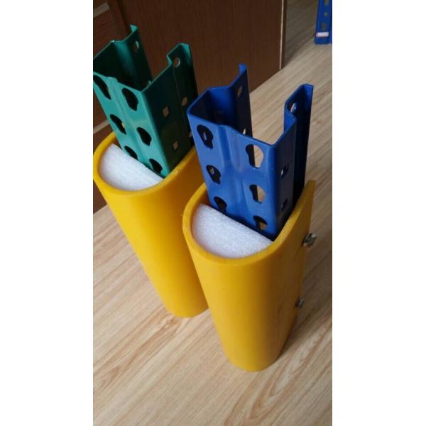 Heavy Duty Warehouse Column Protectors , Structural Pallet Rack Column Protectors Ce Fem 10.2.02 Impact