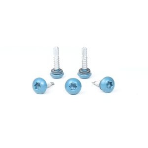Flat Head Style Blue Painted Button Stainless Steel Self Tapping Screw with Torx