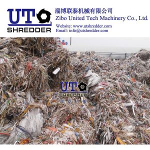 two engines shredder/ plastic shredder/ ragger wire recycling equiments / pulp