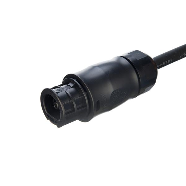 Black 16awg BC01 and 220v 10m Solar Extension Cable IMQ Standard 3 Prong US Power Cord Oxygen Free Bared Stranded Copper