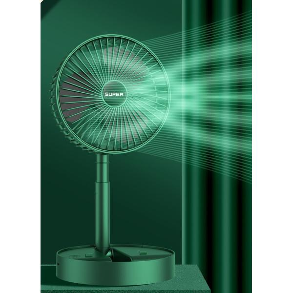USB Rechargeable Foldable Desktop Table Fan with 3 Adjust Speed Multifunctional Design