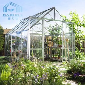 Tempered Insulating Glass Flower Greenhouse Horticultural Ventilated