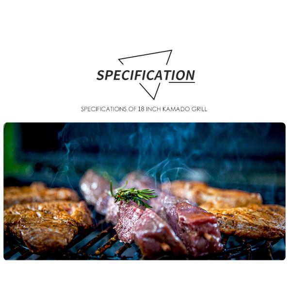 KIMSTONE China Ceramic Kamado Grill Family Dollar Grills Griller Bbq