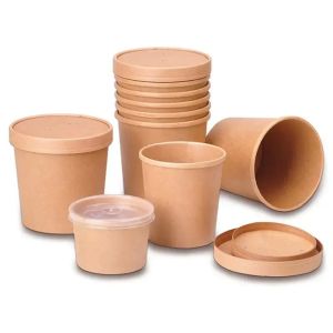 Quality ODM Kraft Paper Cardboard Chinese Takeaway Containers Food Boxes With Lid for sale