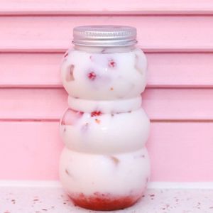 Insulated Leak Proof Plastic Milk Tea Bottles With Modern Handles