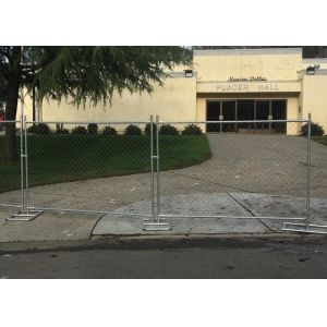 Customizable Galvanized Temporary Security Fencing Panels America 75X75mm