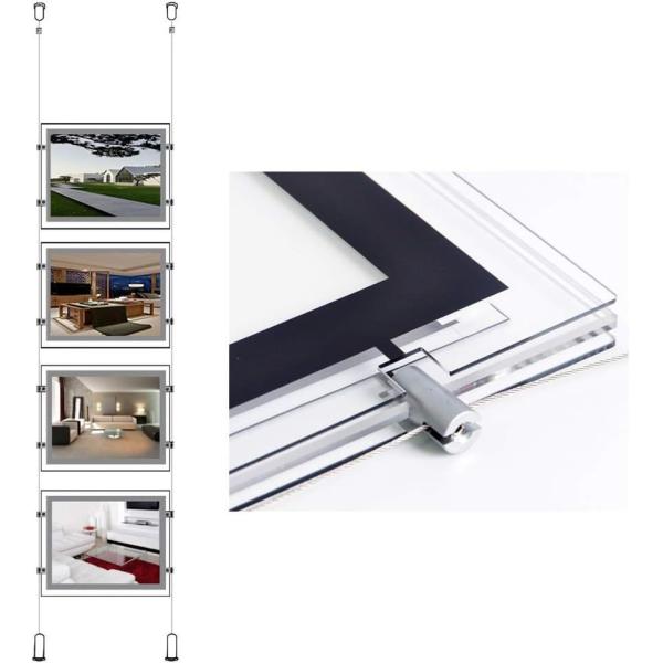 Buy A4 Landscape Crystal Light Box with Innovative Hidden Fixtures and Highest Brightness LED Backlit for Long Life No Maintenance at wholesale prices