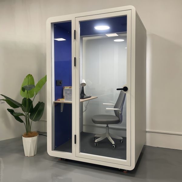 Soundproof Booth and Meeting Pod with 1 Year Warranty 110-240V Voltage and LED