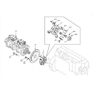 Excavator Main Pump EC210 EC240 Hydraulic Pump SA 1142-00012 SA 1142-00531