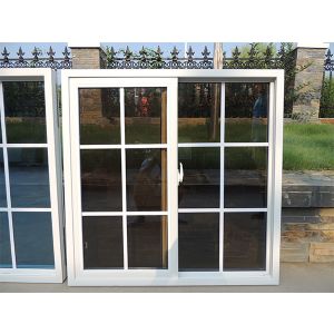 PVC Upvc Vinyl Plastic Sliding Windows Energy Saving and Environmental