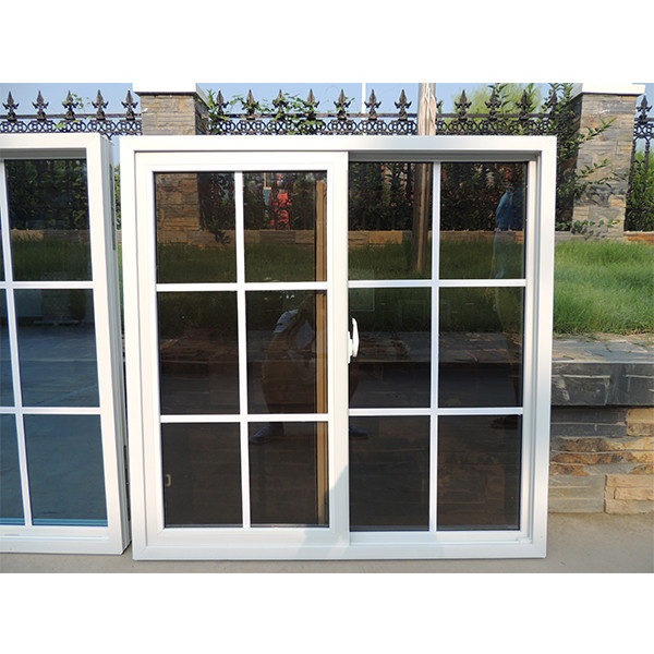 PVC Upvc Vinyl Plastic Sliding Windows Energy Saving and Environmental