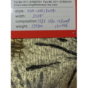 Quality Jacquard woven fabric with metallic for sale