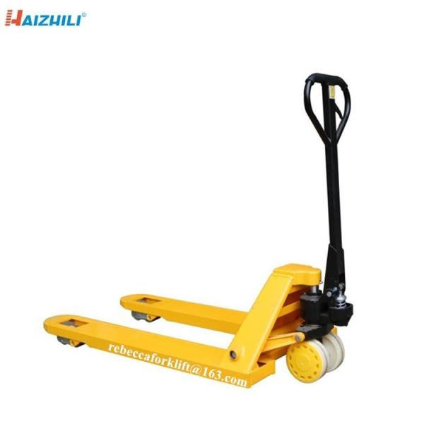 Heavy Duty Hand Pallet Truck 5000kg With 685mm / 550mm Fork Outer Width