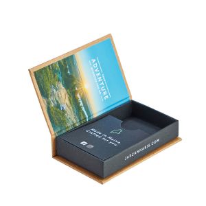 Custom Vintage Magnetic Closure Gift Box Packaging Rigid Paper False Book Box