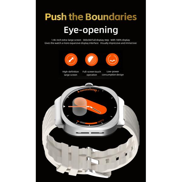 Z19 Smartwatch 2 In 1 Wireless With BT Calling Heart Rate Monitoring Silicone Band