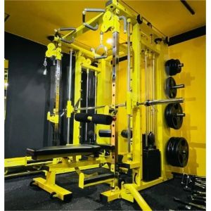 Indoor Multi Function Smith Machine All In One Gym Equipment With Weight Stacks