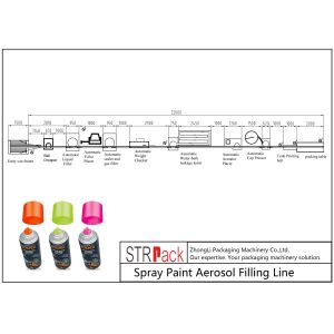 Pneumatic Bottle Filling Line Spray Paint Aerosol Filling Line ISO9001