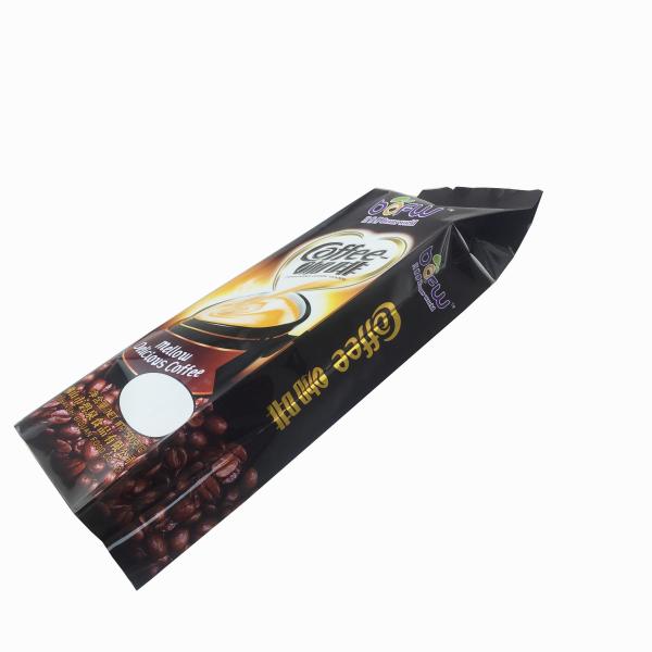 Fin lap back seal side gusset snack food cookie biscuit coffee powder packaging