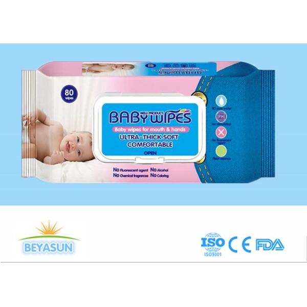 Buy Display Box Baby Nonwoven Spunlace Wet Wipe 80pcs at wholesale prices