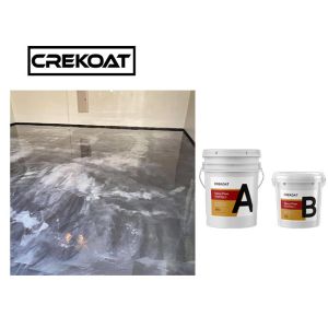 AB Resin System Metallic Epoxy Floor Coating Eco Friendly