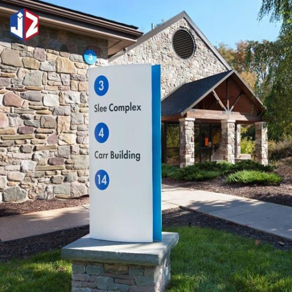 Painted Stainless Steel Directional Wayfinding Signs DC12V Illuminated Outdoor
