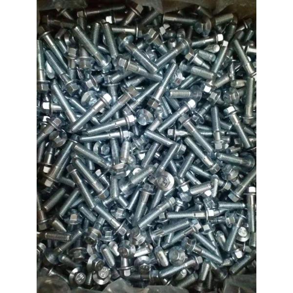 M52 Carbon Steel Fully Threaded Hex Flange Bolt With Washer