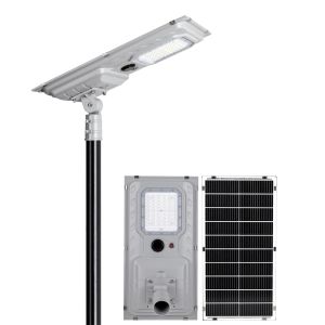 China Silver Grey/Sand Black Solar LED Street Light with 3.2v/45ah Lifepo4 Lithium Battery IP65 Price on sale