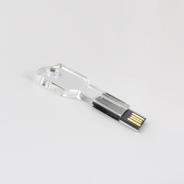 Transparent Clear Acrylic Key Usb Flash Drive 128GB Conform US Standard