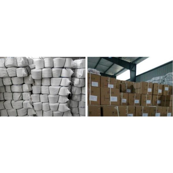 Virgin Polyester Spun Yarn , Ne30 Raw White Ring spun polyester yarn For Weaving