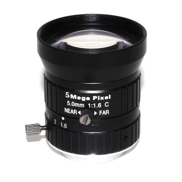 Buy 5mm HD 5MP LENS CCTV Camera Lens F1.6 Aperture 1/1.7" Image Format Mount C for Industrial Security Road Monitoring at wholesale prices