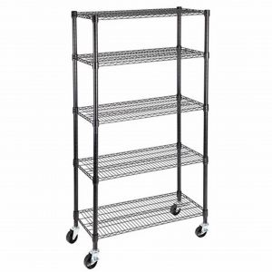 Quality 350kgs Heavy Duty Garage Storage Chrome Metal Wire Shelving NSF &amp; BSCI Certificate for sale