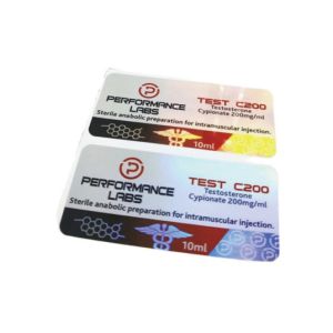 Anabolic Sticker Vial Labels With Test A