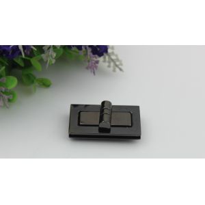 Hot sale bigger multicolor square type zinc alloy purse turn lock hardware