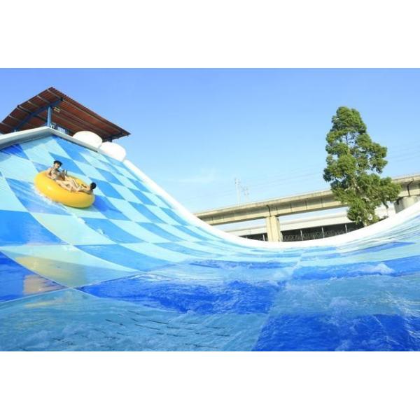 Swing Wave Slide Fiberglass Water Slides Amusement Park Equipment 11m Height for Aqua Park