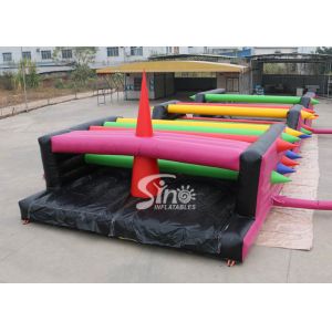 16x6m Crazy Tangled Up Adults Inflatable Obstacle Course For Outdoor Sports