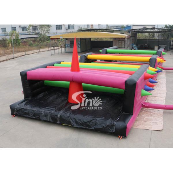 16x6m Crazy Tangled Up Adults Inflatable Obstacle Course For Outdoor Sports