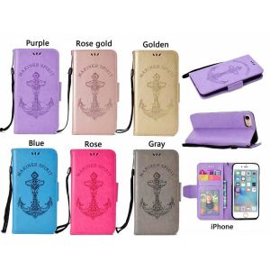 China Embossed Mermaid Mariner Spirit Leather Wallet Case for iPhone on sale