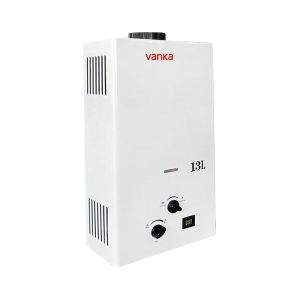 13L Flue Gas Water Heater with Elegant Black Display and Knob for Modern Homes