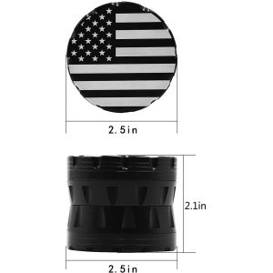Pollen Catcher Aluminum 2.5 Inch 4 Piece Herb Grinder